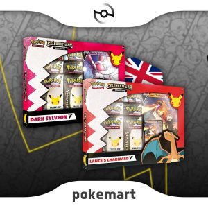Pokémon 25th Anniversary Celebrations Lance’s Charizard V & Dark Sylveon Collection set