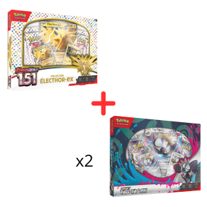 Pokémon Tag-Tag Ex Coffret FR + 151 Electhor ex coffret FR