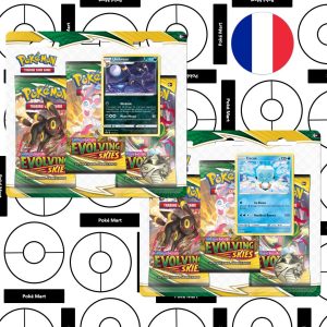 Pokémon Evolution Celeste Tri-pack Blister Noctali & Bekaglaçon - lot de 2