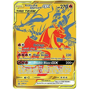 Charizard & Reshiram GX SM 247 Black Star promo