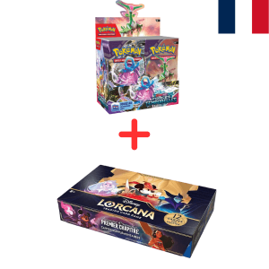 Disney Lorcana Premier Chapitre + Pokémon Forces Temporelles Booster Display Bundle