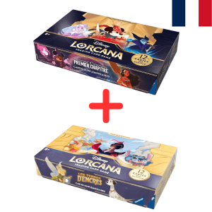 Disney Lorcana Premier Chapitre + Les Terres D'encres Booster Display Bundle