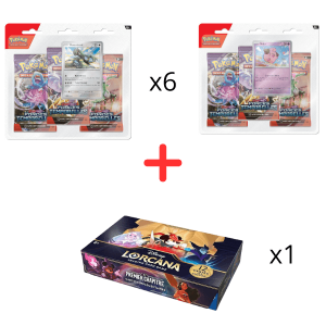 Disney Lorcana Premier Chapitre + 12 Tripack Forces Temporelles Bundle