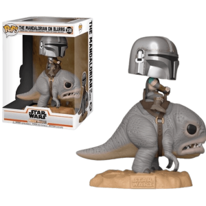 Funko! Pop! Star Wars: The Mandolarian On Blurrg 358