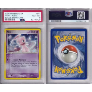 Pokémon EX - Holon Phantoms - Mew Holo 111-110 - PSA 8