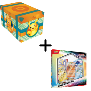 Pokémon Evolutions Prismatique Bundle - Coffre Aventure à Paldea + Collection Poster 8.5