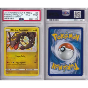 Pokémon Sun Moon - Shining Legends - Shining Rayquaza Holo 56-73 - PSA 9