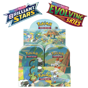 Pokemon Galar pals Mini tins display