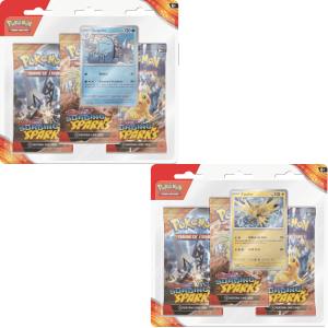 Pokémon TCG SV08: Surging Sparks Tripack ( 2 types)