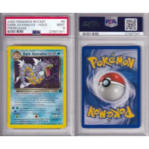 Pokémon - Team Rocket Prerelease - Dark Gyarados Holo - PSA 9
