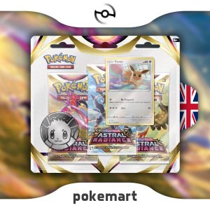 Pokémon Sword & Shield Astral Radiance Eevee 3-booster pack blister