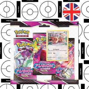 Pokémon Fusion Strike Eevee 3 Booster-blister