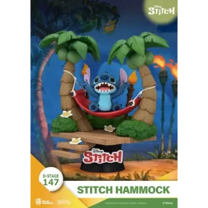 Lilo & Stitch D-stage PVC Diorama Stitch Hammock 13CM
