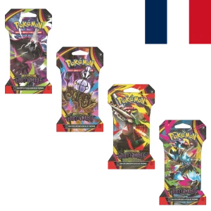 Pokémon JCC Méga-évolution ME05: Nuit Noir booster sous manchon
